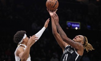 小波特35+9克拉克斯顿三双 夏普16分篮网送鹈鹕6连败