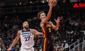 约翰逊34+10爱德华兹30分 老鹰大胜森林狼止七连败