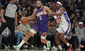 恩比德33+9马克西29+9+6 狄龙空砍28分76人客胜太阳