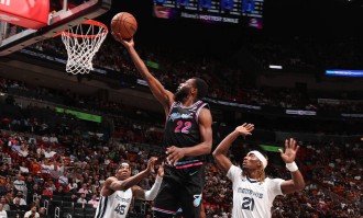 维金斯28分鲍威尔25分 热火击败灰熊3连胜