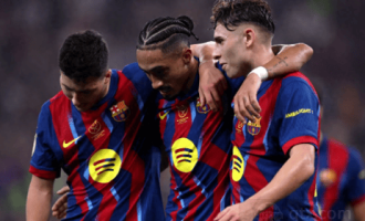 巴萨5-0大胜毕尔巴鄂，连胜纪录刷新至9场！